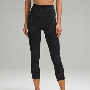 Lululemon Align High-Rise Crop 21” Camo - Size 4